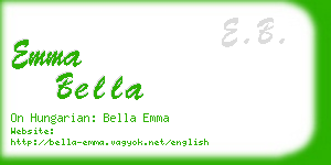 emma bella business card